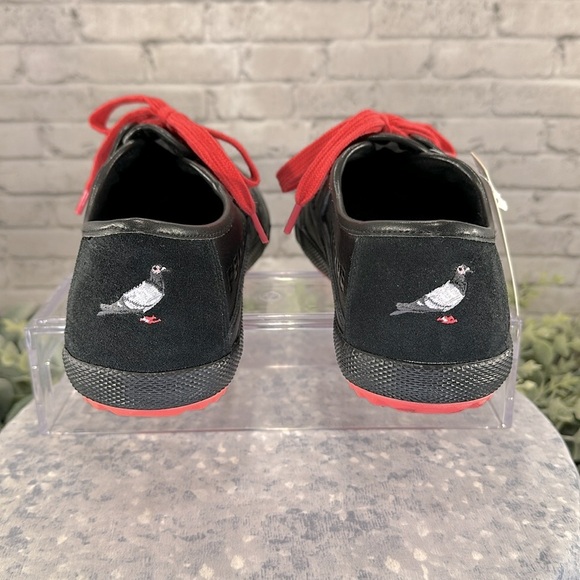 FEIYUE X STAPLE 1920 Black Leather Low Top Full Color Pigeon Sneakers WMS 9🖤NWT - Picture 6 of 12